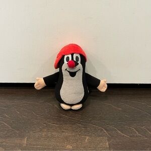Krtek The Little Mole Black Plush Stuffed Animal Zdenek Miler Czech